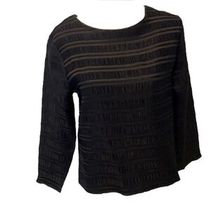 Reiss black long sleeve top nwot Sz small